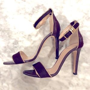 Club Monaco pony hair strap sandal